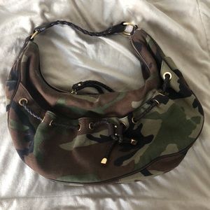 Michael Kors Vintage Camo hobo bag.
